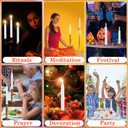 24 Pack White Spell Chime Candles  Premium Mini Unscented Taper Candles for Rituals, Prayer, Birthdays, Meditation, Altar, Spells, Chime Candles - 4 Inch Tall - Ideal for Witches