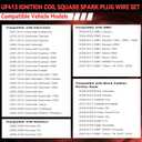 UF413 Square Ignition Coil Compatible with Chevrolet Silverado, Tahoe, Suburban, GMC Sierra, Yukon, Envoy, Cadillac Escalade 4.8L 5.3L 6.0L V8, OEM Replacement Coil Replacement for UF413 D510C 5C1554