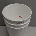 Bathroom Trash Can, 3 Pack 1.8 Gallons Small Trash Can with Trash Bags, Bathroom Garbage Can, Plastic Trash Bin, Round Waste Basket for Living Room, Bedroom, Office, Kitchen, Compact Space (White)