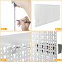 TORACK 3 PCS Metal Pegboard Panels(16x24 inch) for Wall Garage Tools Storage Pegboard for Workbench, Modular Peg Board Tool Organizer Board Kit(Pack of 3, Grey)