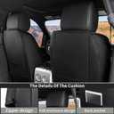 Umbrauto Custom Seat Covers for Silverado, Waterproof Nappa Leather Full Set Seatcovers for Chevy Silverado/GMC Sierra 2007-2013 & 2019-2026 1500, 2020-2026 2500HD 3500HD Crew/Double/Extended Cab