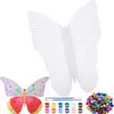 Blueweenly 12 Set DIY Bulk Fairy Wings for Summer Outdoor Activity 20.5 x 15.8 Inch Decorate Your Own Butterfly Wings with Paint and Diamond Stickers for Kids Arts Crafts Classroom Birthday Party