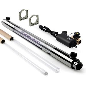 iSpring UVF55FS Whole House UV Water Filter with Smart Flow Sensor Switch, 55W, 12 GPM