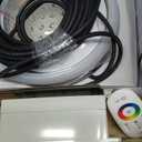 LED Pool Lights for Inground Pool, Wall Mounted, AC 120V RGBW Pool Lights for Inground Pool, 12 Inch IP68 Waterproof Submersible Light - 50ft Cable APP Control & Remote Control, Inclusion Transformer