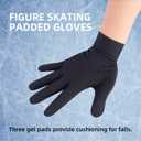 Figure Skating Gloves, Figure Ice SkatingGloves for Women, Grils - Padded SkatingGloves for Skating Practice, Padded Protection for Dance Competition, Practice Competition - Youth Medium/Large