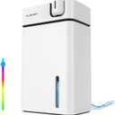 Dehumidifier, PLUSCENT Dehumidifiers for Home with Drain Hose, 1000 sq.ft Dehumidifier for Basement Bathroom Bedroom and Closet, with 88 OZ Water Tank, Auto Defrost, Auto Shut Off, Sleep Mode