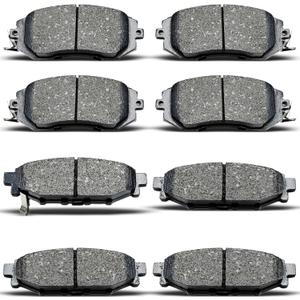 Front Rear Ceramic Brake Pads Compatible with Subaru Forester Brz Impreza Crosstrek, D1114 D1539