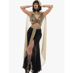 Women Cleopatra Costume Halloween Sexy Egyptian Goddess Dress Ladies Egypt Queen Outfits
Size M