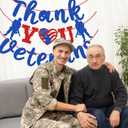 Thank You Veterans Banner, Happy Labor Day Banner, Military Theme Banner for Memorial Day or Veterans Day, Army Party Decoration