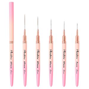 3 x 5Pcs Nail Art Brushes Kit, Gradient Pink