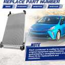Air Conditioning A/C Condenser Compatible with Toyota Corolla Prius Full Hybrid EV-Gas Models # 30029, CN30029PFC, 8846047020, 8846010320