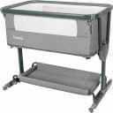 Papablic 4 in 1 Tonio Baby Bassinet, Bedside Sleeper, Grey