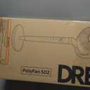 Dreo Fan for Bedroom, 120° Oscillating Standing Fan, Quiet Pedestal Fan with DC Motor, 9 Speeds, 4 modes, 20dB, 120° Manual Vertical, 37-42" Adjustable Height, 9H Timer, White