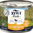 ZIWI Peak Canned Wet Dog Food All Natural, High Protein, Grain Free, Limited Ingredient, with Superfoods (Chicken, Case of 12, 6oz Cans), Best Before 23/09/2027