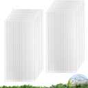 UMIG 12 PCS 4' x 2' x 0.24'' Polycarbonate Greenhouse Panels, Twin-Wall Waterproof UV Protected Corrugated Plastic Roof Panels Sheets, Clear Replacement Panels for Greenhouse, Outdoor, Plant