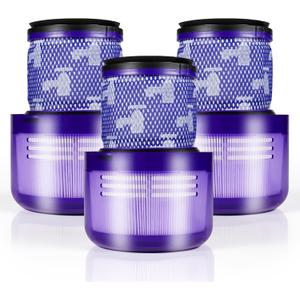3 Pack Vacuum Filter Compatible with Dyson V11 Animal, V11 Torque Drive, V11 Extra, V11 Complete, V15 Detect, V15s Detect Vacuum Cleaner, Replacement Filter Part No. 970013-02