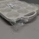 Vinino 2Pack Silicone Muffin Pan for Baking with Metal Reinforced Frame, 12 Cup Regular Size Cupcake Pan, BPA Free Silicone Muffin Tray, Cupcake Baking Pan Bite Molds for Oven Dishwasher Safe