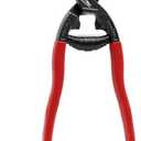 8 Inch Mini Bolt Cutters, Compact Small Bolt Cutter for Screws, Rivets, Chains, Wires, Cables, Heavy Duty Bolt Cutters with Spring and Recess, CR-V Steel Blade for Locks and Padlocks
