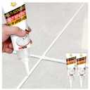 Tile Grout Repair Kit, 2 Pack White Grout Sealer for Shower, Bathroom, Tile, Kitchen, Waterproof Grout Cleaner Restore and Renew Floor, Tile Gaps, Joints, Lines
