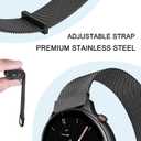 Metal Bands for Garmin Vivoactive 4/Venu 2 3 4 45mm/Forerunner 570(47mm)/255/265/945 Watch Bands, 22mm Metal band Strap for Amazfit GTR 4,GTR 3,GTR 2,2e,Ticwatch Pro 3,Fossil Gen 5 for Women and Men Black