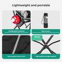 SUNNYFEEL High Back Camping Chair for Adults, Lightweight Camping Chair Support 250 lbs Heavy Duty, Compact Folding Chair Design, Portable & Collapsible Camping Chairs for Outdoor, Camp, Beach, Picnic, BlackGray