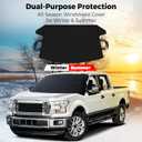 EcoNour Windshield Protector | Durable 600D Oxford Fabric | Waterproof Winter Car Cover for Pickup Truck, SUV & Mini Van | Essential Car Accessories | X-Large (74"x43")