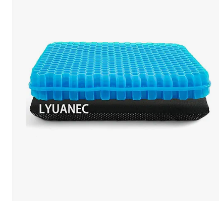 Gel Seat Cushion for Long Sitting Pressure Relief (Super Large & Thick) - Non-Slip Gel Chair Cushion for Back,Sciatica,Tailbone Pain Relief - Seat Cushion for Office Desk Chair,Car Seat,Wheelchair