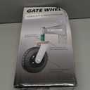 5inch Gate Wheels Fence Gate Wheel for Wooden or Metal Tube Gates, Upgrade Heavy Duty Gate Wheel 500lb Capacity Upright Spring-Loaded Gate Casters Suitable for Various Land Surfaces