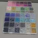 6mm Glass Beads for Bracelets, 2700pcs 70 Colors Crackle Glass Beads for Jewelry Making, Funtopia Round Crystal Beads for DIY Necklace Crafts with Spacer Beads, Solid and Floral Colors