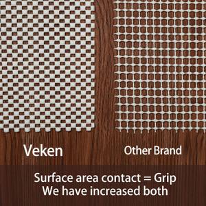 Veken Non Slip Rug Pad Gripper 2x8 Ft, Carpet Liner for Hardwood Floors and Finishes, Under Area Rugs Anti Skid Mat, Keep Rugs Safe and in Place