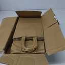 ECOEXTRA Gift Bags 100Pcs Brown Paper Bags with Handles Bulk 8x4.5x10.8 Inch Paper Gift Bag Medium Size, Kraft Paper Bag, Grocery Shopping Retail, Birthday Party Favors Wedding Sacks