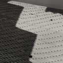 SAND MINE Waterproof Outdoor Rug 9x18 ft, Plastic Straw Rug, Modern Area Rug, Large Floor Mat, RV, Patio, Backyard, Deck, Picnic, Beach, Trailer, Camping (9' x 18', Black & White Lattice)