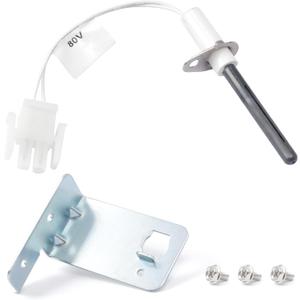 YUXIVCNE IGN00145 Furnace Hot Surface Ignitors IGN0145, 80V Silicon Nitride Igniters Replacement for Trane Furnace Parts Replace SSN0145 D343692 1032, with Mounting Screws Kit