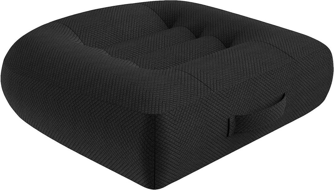 WSGJHB Car Booster Seat Cushion Posture Cushion Portable Breathable Mesh, Effectively Increase The Field of View Ideal for Office, Home, Angle Lift Seat Cushions, Black