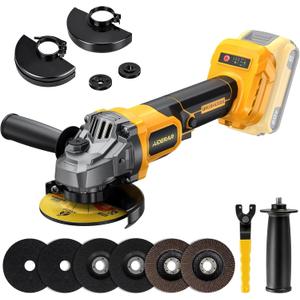 4-1/2" Cordless Angle Grinder Tool, Brushless Cordless Grinder For Dewalt 20V Max, With Quick-release Guard, 3-speed Control (Tool Only, NO Battery/Charger)