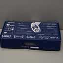 LUXE Bidet NEO 185 - Dual Nozzle, Self-Cleaning, Non-Electric Bidet Attachment for Toilet Seat, Adjustable Water Pressure, Rear & Feminine Wash (Blue)