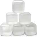 Extra Large Reusable Ice Cubes (2.2" Sq.) 6-Pack - BPA Free Plastic - Great for Cryotherapy Machines, Cold Therapy Units, (Clear)