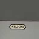 6 Funpop Vintage Iron Welcome Signs - Retro Style Decorations for Front Door, Yard, Porch, Office, Store and Farmhouse - Welcome Home Decorations