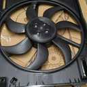 A-Premium Engine Radiator Cooling Fan Assembly with Brushless Motor Compatible with Volkswagen & Audi Models - Jetta 2019, Golf/e-Golf 2015-2019, Golf SportWagen 2015-2018, GTI/A3 2015-2020, S3