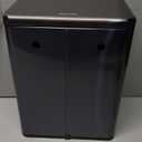 Mbillion Kitchen Compost Bin Hanging Trash Can with Lid 2.1 Gallon Stainless Steel Garbage Can for Kitchen Cabinet Door Mounted Trash Can Under Sink Door RV Bathroom,Brushed Black