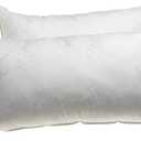 Deluxe Comfort Dream Supreme Luxury Hotel Bed Pillow - Floral Ivory Emblazoned Cover - Fiber Fill - Bed Pillow, Standard - Set of 2