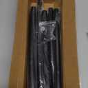 Abiglifty Curved Shower Curtain Rod, 43-90 Inches Adjustable Shower Curtain Rod, Rustproof, Round Extra Wide Shower Rod for Bathroom, Bathtub, Stall, Need to Drill,Black