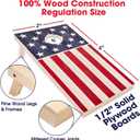 GoSports 4 x 2 ft Flag Series Wood Cornhole Sets American Flag or State Flags Includes 2 Regulation Size Boards, 8 Bean Bags, Carrying Case and Rules