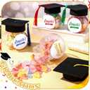 Mimorou 12 Sets Graduation Party Favors 2026 Graduation Cap Candy Jars Boxes Class of 2026 Candy Container for Table Guests School Party(Colorful)