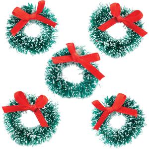 Mini Christmas Trees Wreaths figures