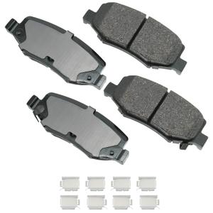 Akebono Ultra-Premium Ceramic Rear Disc Brake Pads, GREY