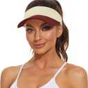 Zando Sun Visors for Women Men Unisex Tennis Golf Visor Hat Adjustable Summer Hats Sport Outdoor Visor Hat UV Protection Cap