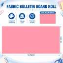 Breling 12 Rolls 47.2" x 12 ft Colored Bulletin Board Paper, Pastel Color
