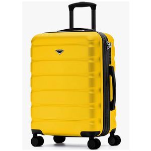 Flight Knight 24x16x10 Expandable Carry On Suitcase Hardside TSA Lock USB C Lightweight Luggage Silent Double Spinner Wheels Maximum Overhead Carry-On Bag For Virgin & South West Approved Airlines