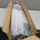 8 Pieces Clear Bubble Umbrella - Auto Open Dome Windproof for Rain, Wedding, Bride Groom Gifts, Bridal Party, Outing, Graduation, Prom - Transparent With J Hook Handle